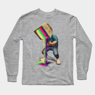 Televison Head Man Long Sleeve T-Shirt